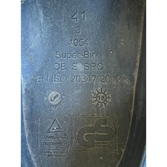 Birkenstock Black Super Birki Rubber Clog Sandals Shoes Women's Size 10 - Picture 3 of 9